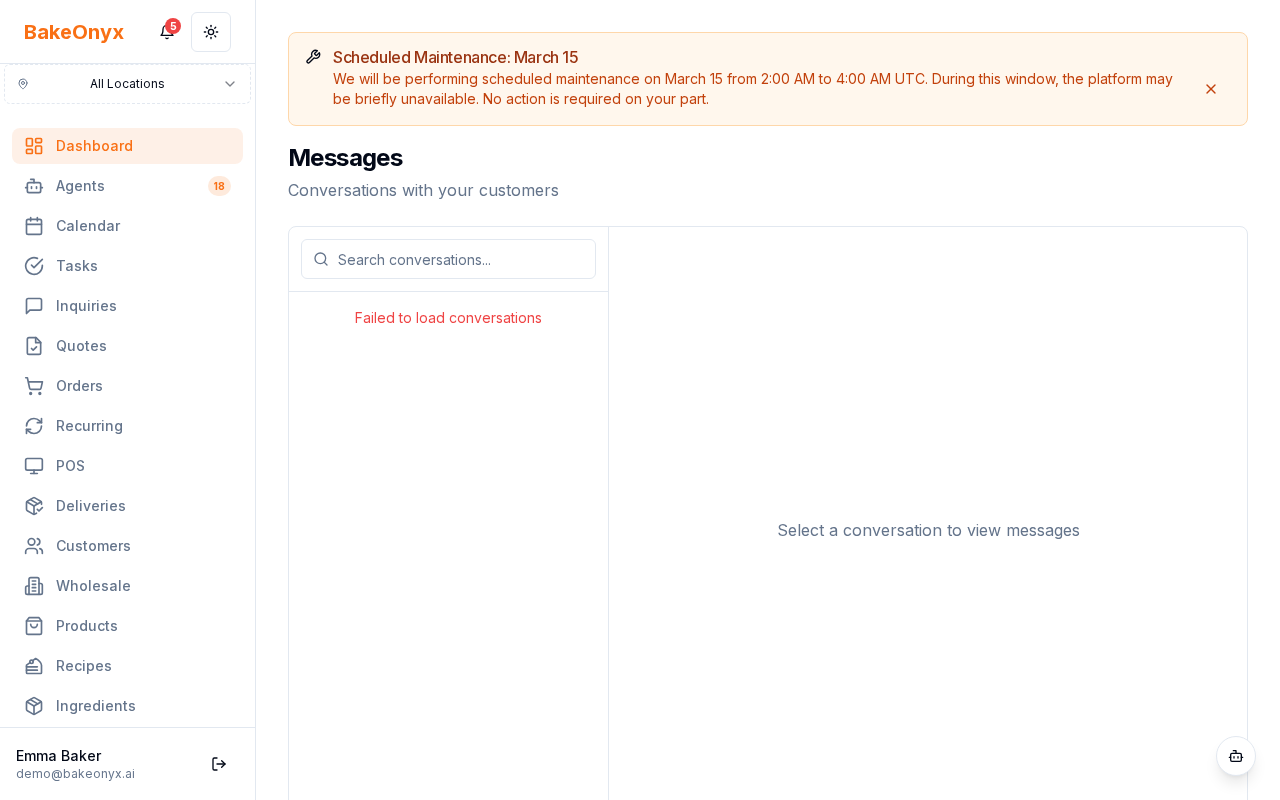 Unified inbox listing customer conversations across web, email, and other channels