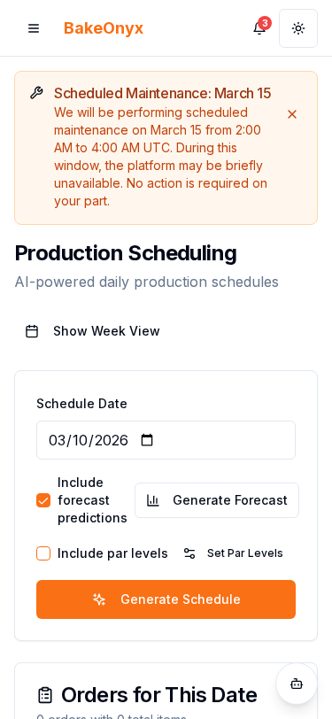 Production task cards optimized for mobile and tablet use in the kitchen